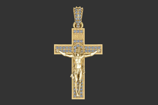 Mini Diamond Crucifix